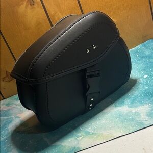 Motorcycle SaddleBag For Harley Sportster XL1200, Black